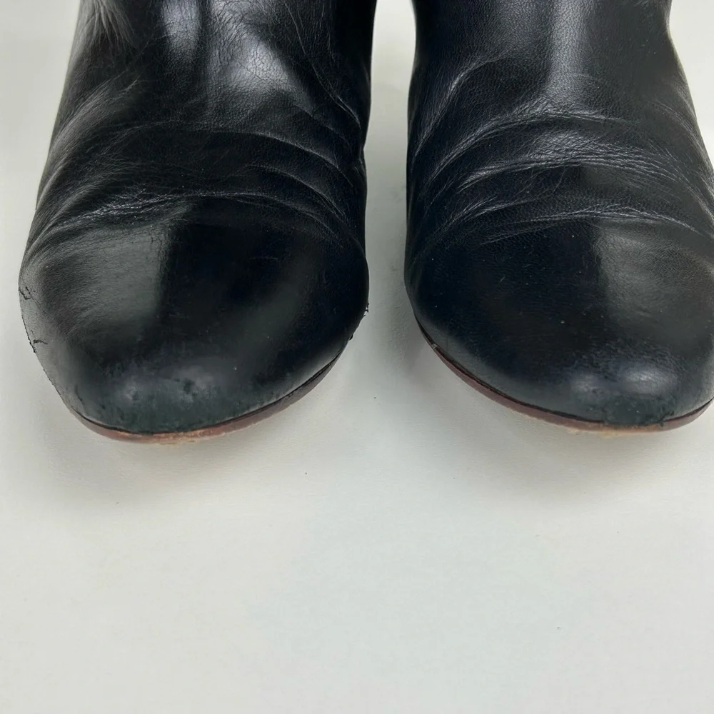 VINTAGE FRYE ANKLE BOOTS BLACK SIZE 7 - Picture 6 of 13